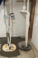 Here is our TripleSafe™ sump pump. In the case of a tripped circuit, power outage, or sump failure, your TripleSafe™'s UltraSump® Battery Backup System will kick in.