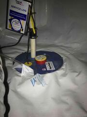 Sump Pump is Installed in the Newly Encapsulated Crawlspace