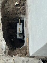 Complete Helical Pier Installation