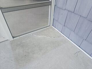Cracked Concrete Slab
