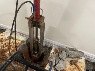 Push Piers inside the Basement
