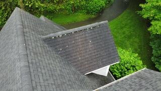 On Ann's old roof there was a lot of moss and lichen growth, which occurs when moisture and debris build up, and they make the shingles deteriorate faster. Swipe through to see how we installed a brand new Brown Roofing system.