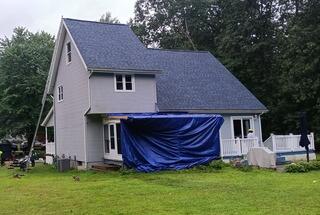 During Roof Installation