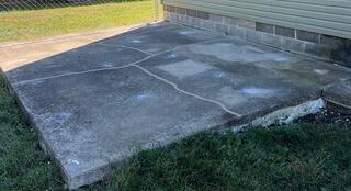 Repaired Patio