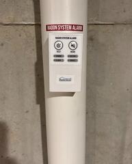 Radon System Alarm