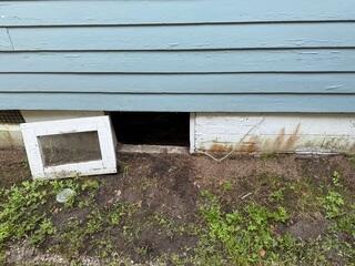 Old Crawl Space Door