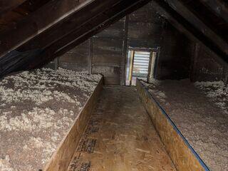 Attic insulation and scuttle enlargement for Matt and Lori in Chester, WV