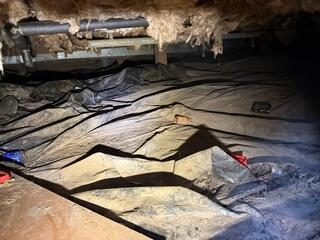 Dirty and Neglected Crawl Space