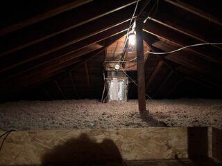 RockWool wrap and blown-in insulation