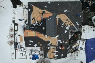 SBS Roof Section Is Installed