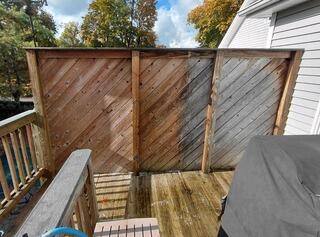 Patio Fence Soft Wash