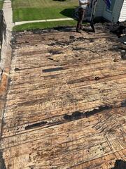 Old roof was placed on original roof