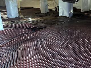 Drainage Matting Installed