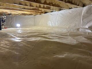 Encapsulating a Wet Crawl Space in Surf City, NJ