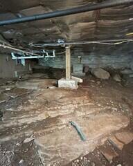 Inside Look at a Dirt Crawl Space