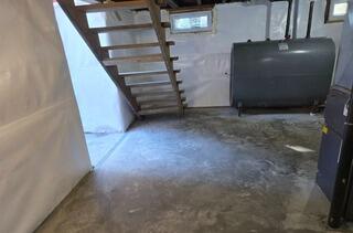 Waterproofed Basement