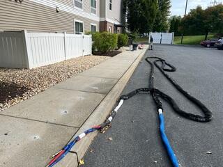 During PolyLevel Foam Injections