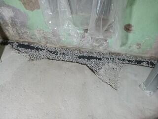 Trench for waterproofing