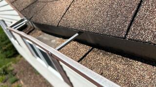 Before: Granule Gutter Trouble