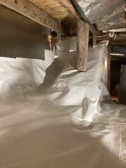 Crawl Space Wall Insulation System