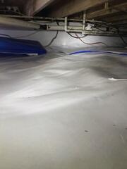 Clean and Fully Encapsulated Crawl Space