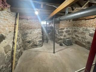 Before: Uninsulated Basement Walls