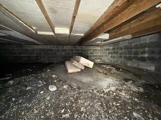 Before Installation - A Dirt Crawl Space
