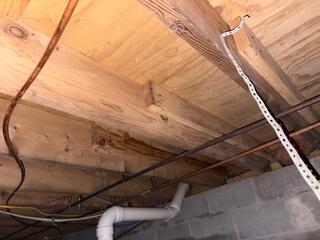 Floor Joists after Mold Remediation