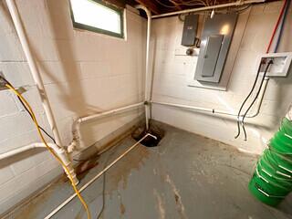 Before Basement Waterproofing upgrade in Washington, IA