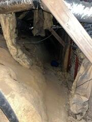 Falling Insulation and Humidity in the Crawl Space