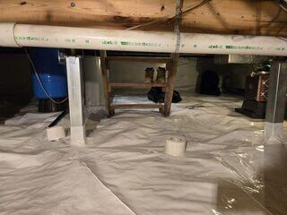 Crawl Space Support Posts in Bellbrook, OH