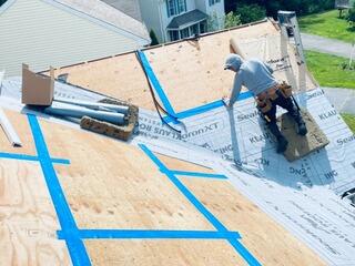 Seams Are Taped & Ice and Water Shield Is Installed