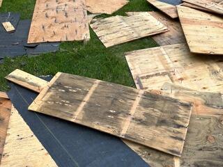 Bad Plywood Is Removed