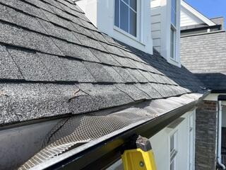 Gutter screens damaged