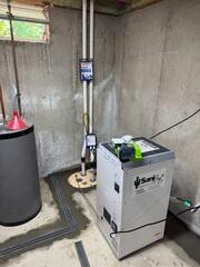 Basement Sump Pump and Dehumidifier