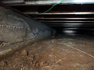 High Humidity in Crawlspace Before Encapsulation - San Diego, CA