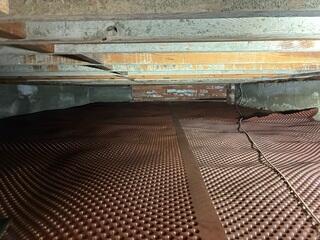 CleanSpace Vapor Barrier Installed in Crawlspace - San Diego, CA
