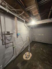 Water Pushed Up and Out