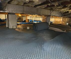 Drainage Matting Installed