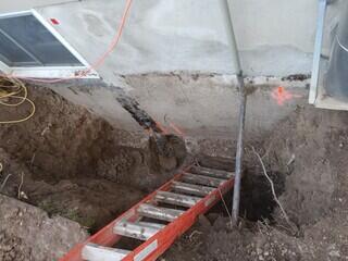 Footing excavated and shaved out