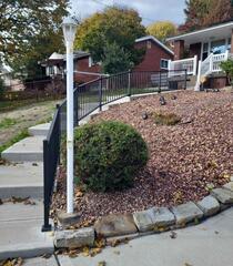 Black Fine Texture 36" Tuscany C-10 Aluminum Railing.