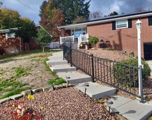 Black Fine Texture 36" Tuscany C-10 Aluminum Railing.