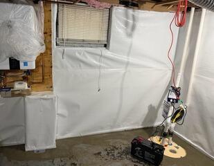 CleanSpace Vapor Barrier & WaterGuard Drainage System