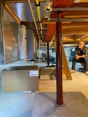 Old Support Post Before Replacement