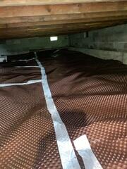 Drainage Matting Layer Installed