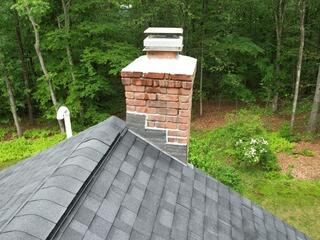 New Flashing Is Installed on the Chimney