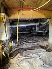 Damp, Unprotected Crawl Space in Knightdale, NC