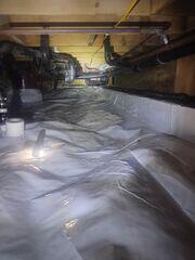 Our bright white liner makes crawl spaces not only more attractive, but easier to navigate as well.