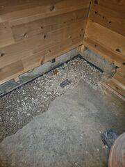 Sub-Floor Drain Installed