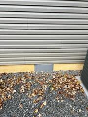 The vent cover was installed to seal off harsh weather and pests from the crawl space.